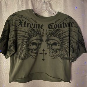 Xtreme Couture cropped shirt